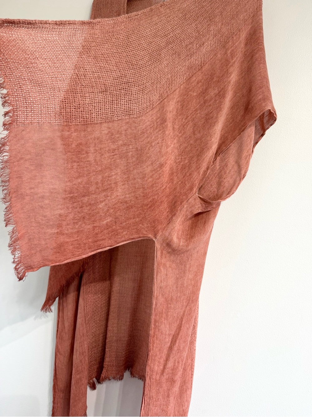 Free People Day Dream Washed Kimono Open-Weave Layering Cardigan terracotta - Picture 6 of 11